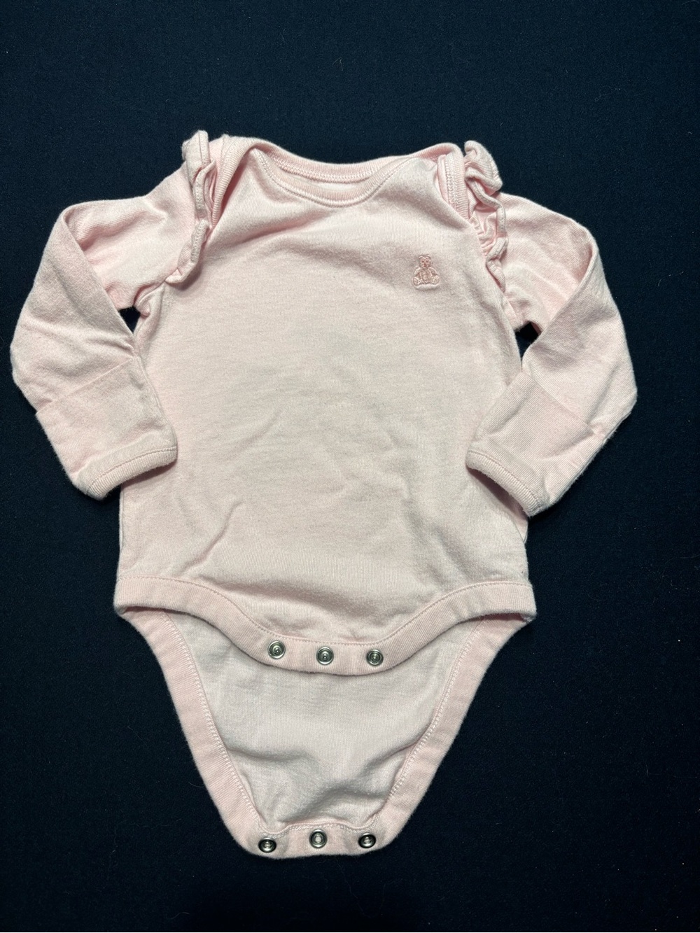 Baby GAP Light Pink Long-Sleeve Bodysuit - 0-3M